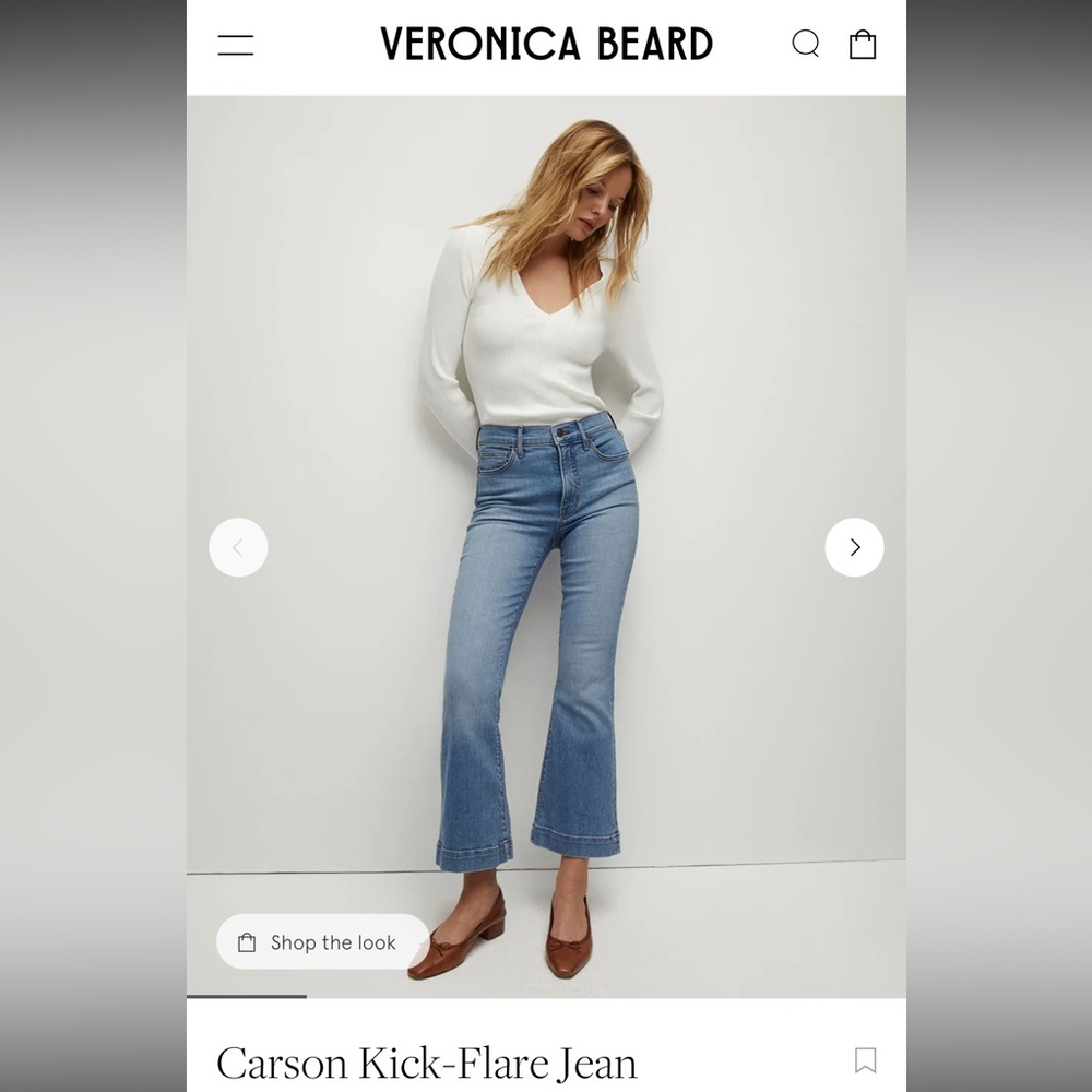 Veronica Beard Amethyst Carson Kick-Flare Jeans